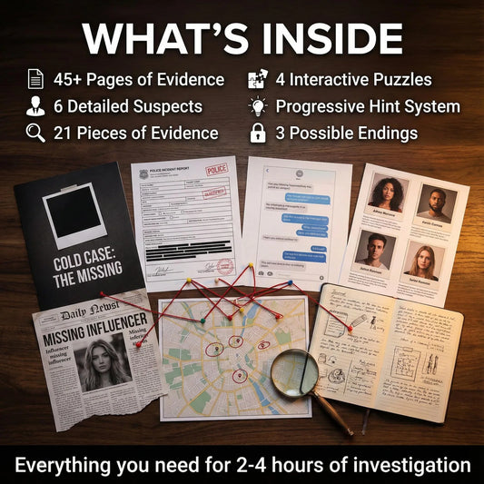 COLD CASE: THE MISSING | INSTANT DOWNLOAD | Printable Detective Case